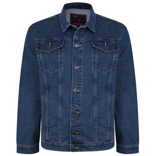 KAM High Quality Western Denim Jacket Stonewash